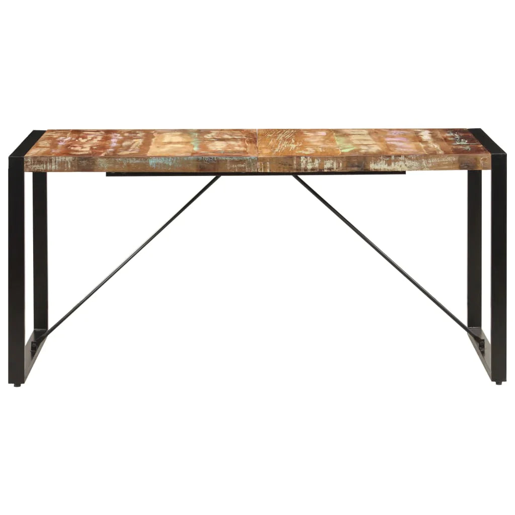 vidaXL Dining Table 63"x31.5"x29.5" Solid Reclaimed Wood - LynkHouse